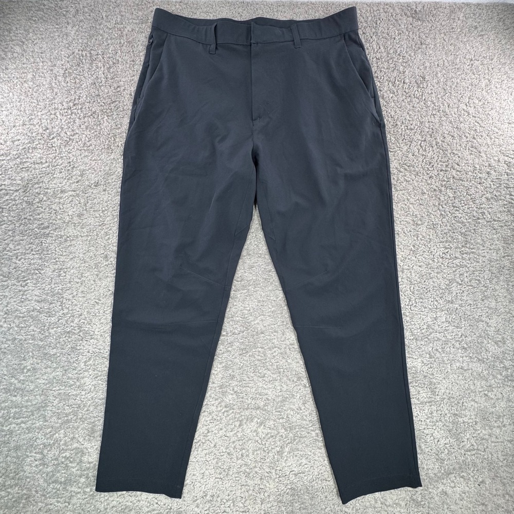 Fabletics Mens The Only Pant Black Technical Stretch Active Chino 36x30